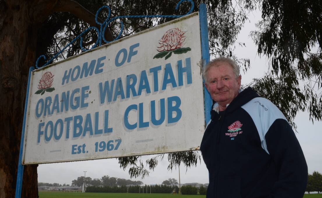 Darren Sinclair has been part of the Orange Waratah Football Club for more than 50 years. Picture by Riley Krause.