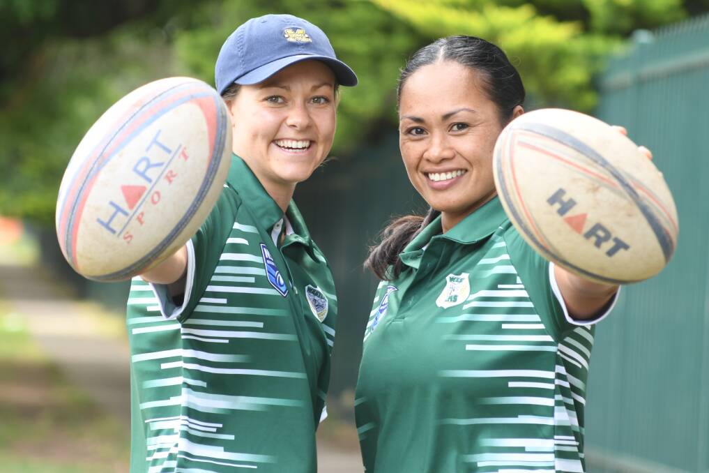 SISTERS IN ARMS: Rebecca Ford and Jacky Lyden are rearing to go as the Western Rams look to begin season with a win. Photo: JUDE KEOGH.