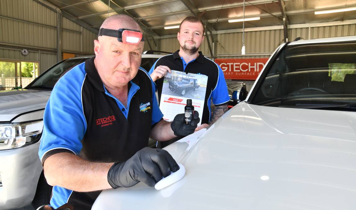 Steve and Mitch Kable from M&S Prestige Detailing were delighted to be featured in the Gtechniq 2023 calendar. Picture by Jude Keogh.