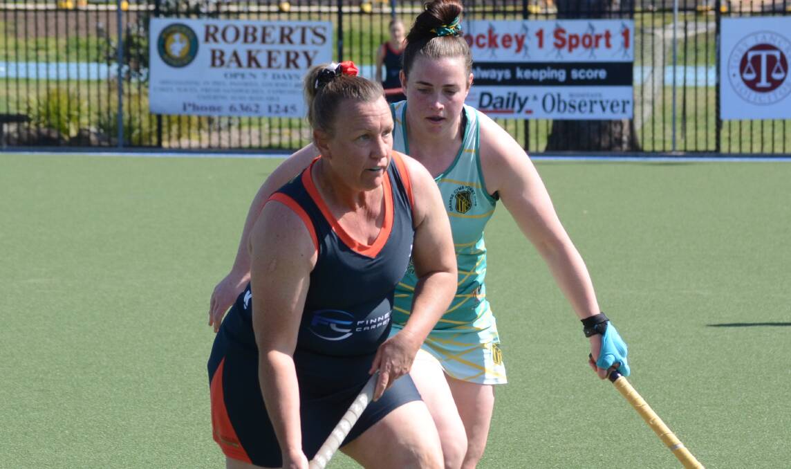 Wendy Rix in action for Parkes against Orange CYMS in their preliminary final victory on September 2. Picture by Riley Krause