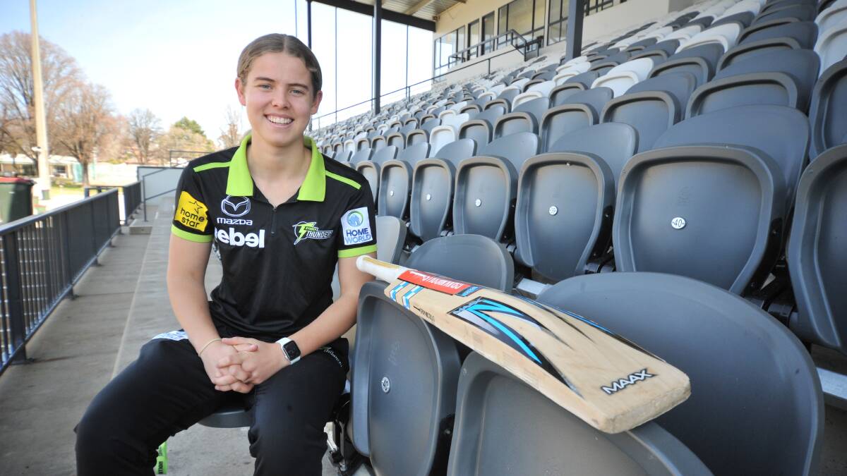 MOVING UP: Phoebe Litchfield enjoyed the WBBL campaign with the Sydney Thunder and her new role at number three. Photo: JUDE KEOGH.