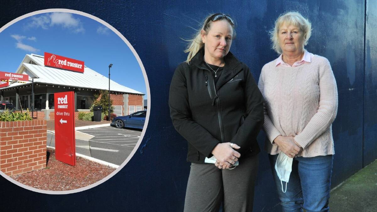 NO GO: Renee Davis and Jennifer Hayes were disappointed by the response after their Red Rooster order failed to show. Photo: CARLA FREEDMAN. 