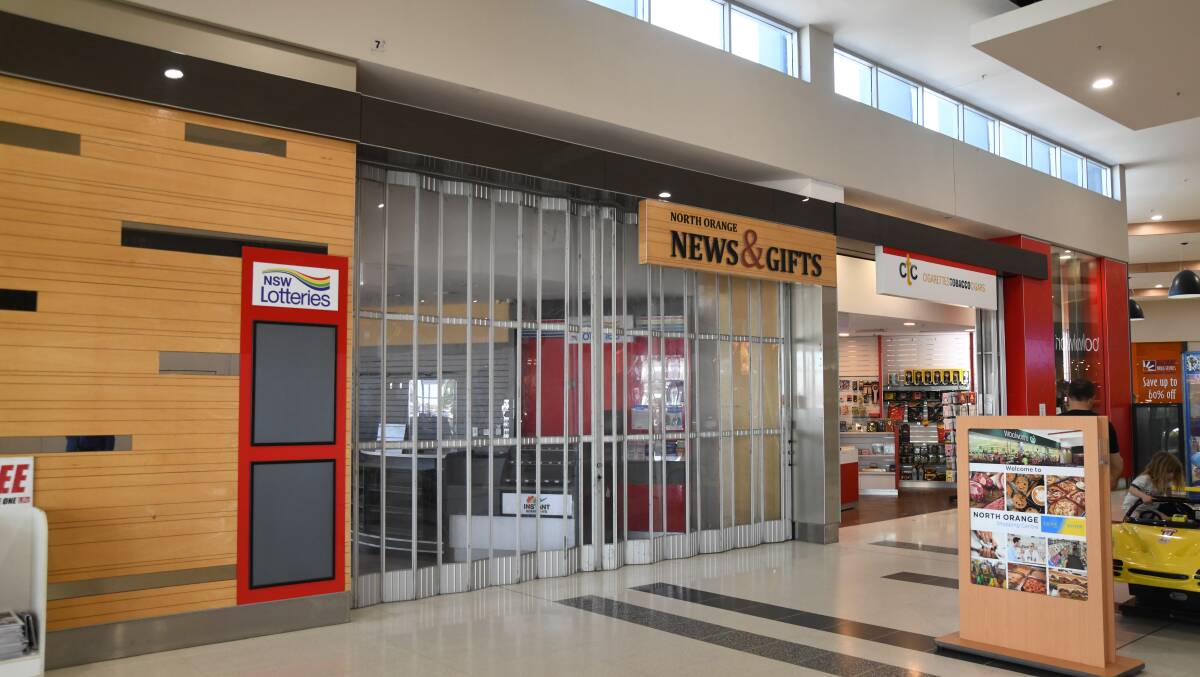 The North Orange Shopping Centre's newsagents closed down in 2023. File picture