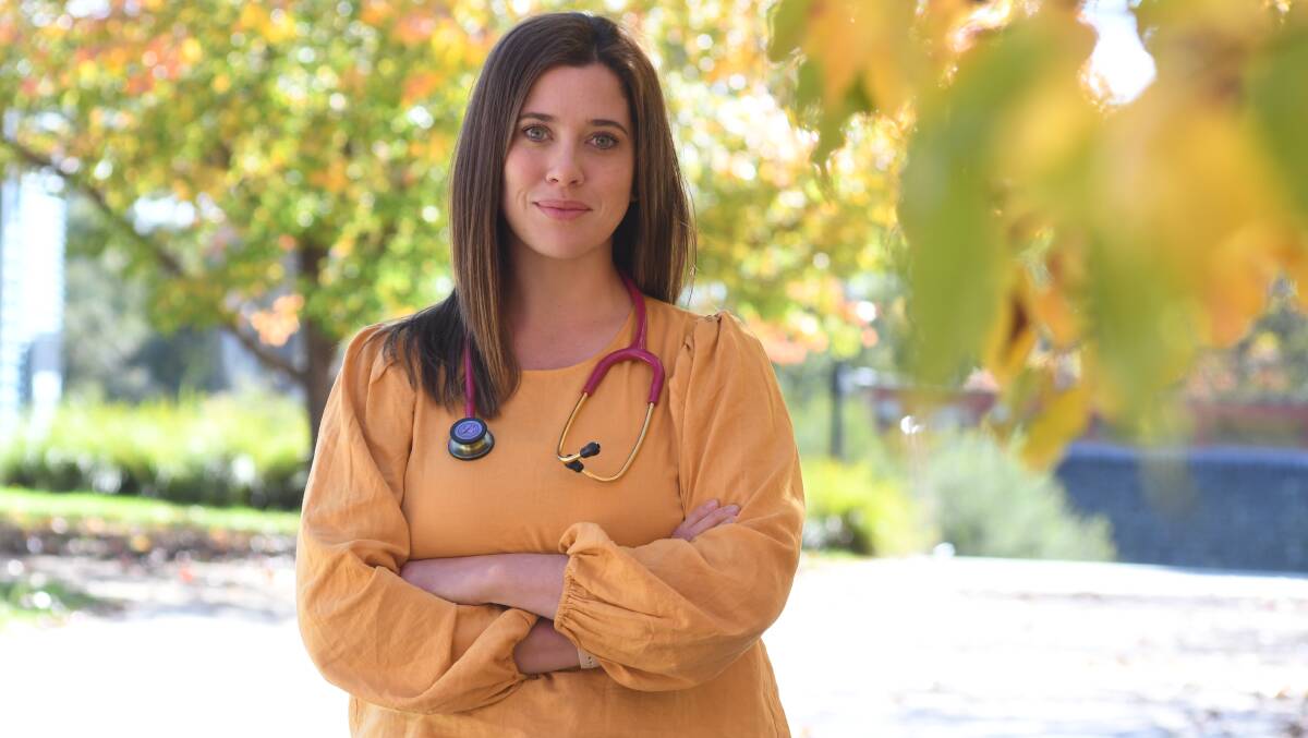 BRIGHT FUTURE: Hannah Hawker moved from Parkes to Orange so that she could begin her first year of a Doctor of Medicine at Charles Sturt University. Photo: JUDE KEOGH.