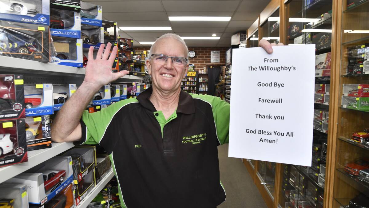 Paul Willoughby is saying goodbye to the retail industry and his hobby shop. Picture by Jude Keogh 