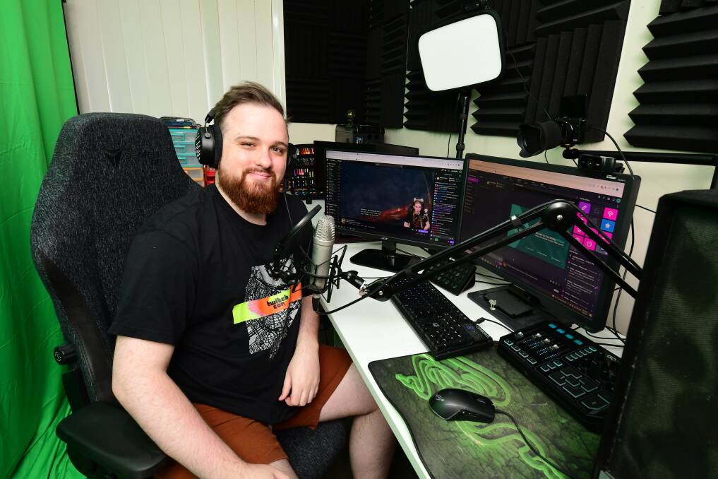 WELL DONE: Sean Gurr's venture into full-time Twitch streaming is starting to pay off big time. Photo: JUDE KEOGH.