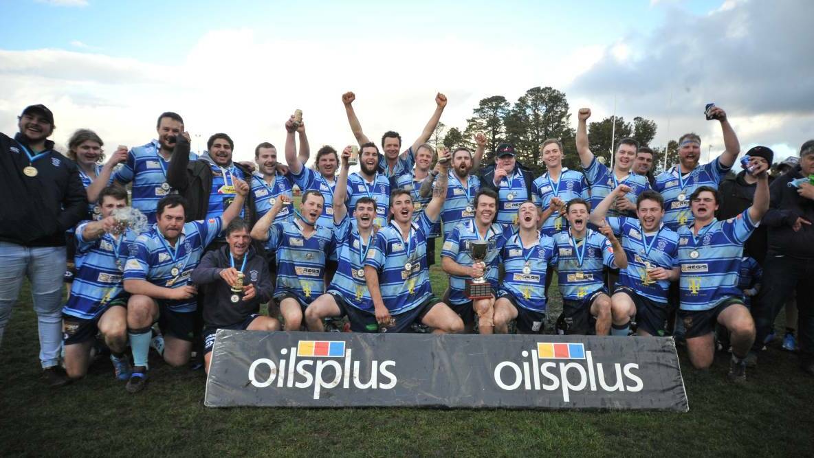 CHAMPS: Blayney claimed the 2021 Oilsplus Cup with a 24-15 victory over Molong Magpies. Photo: JUDE KEOGH