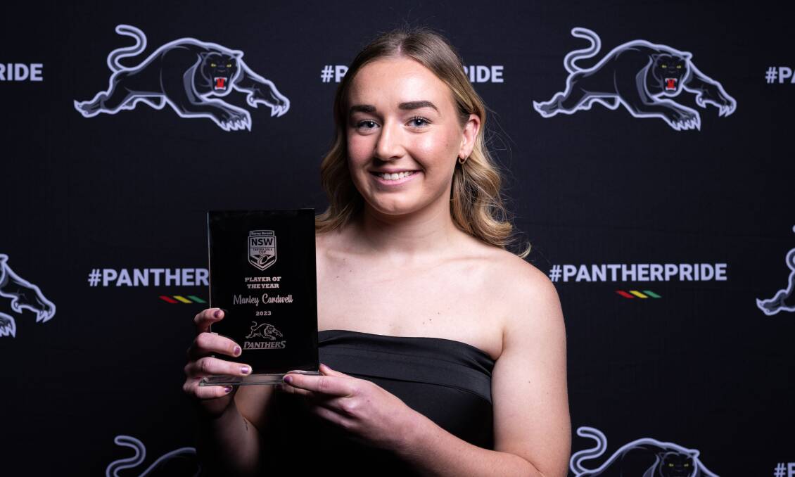 Marley Cardwell took home Penrith Panthers Tarsha Gale player of the year award for 2023. Picture by Penrith Panthers.