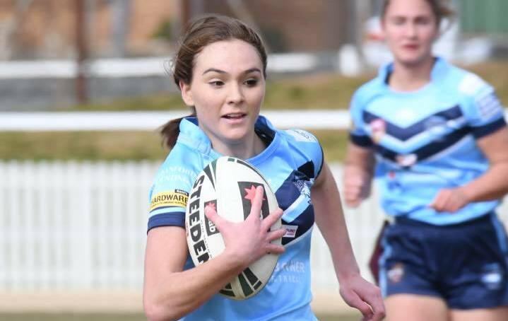 UP TO THE TASK: Jes Pearson is set to make her Western Rams debut after the winger was selected in the final squad ahead of the Country Championships. Photo: CARLA FREEDMAN.