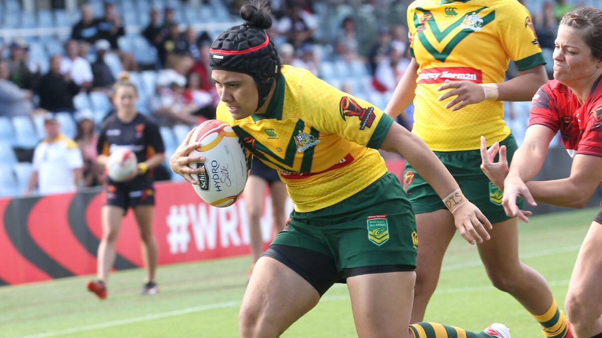 NEXT STEP: Vanessa Foliaki, pictured in Jillaroos colours, will line-up for North Sydney Bears in the next NSWRL Women's Premiership season. Photo: JOHN VEAGE.