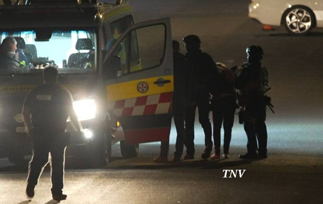 A man was arrested by police following a 14-hour seige in Peisley Street. Picture by Troy Pearson/TNV