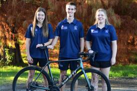 Tess McKeown, Sam Bayada and Liesel Haberecht will be competing for Australia at the 2024 World Triathlon Multisport World Championships in Townsville. Picture by Jude Keogh