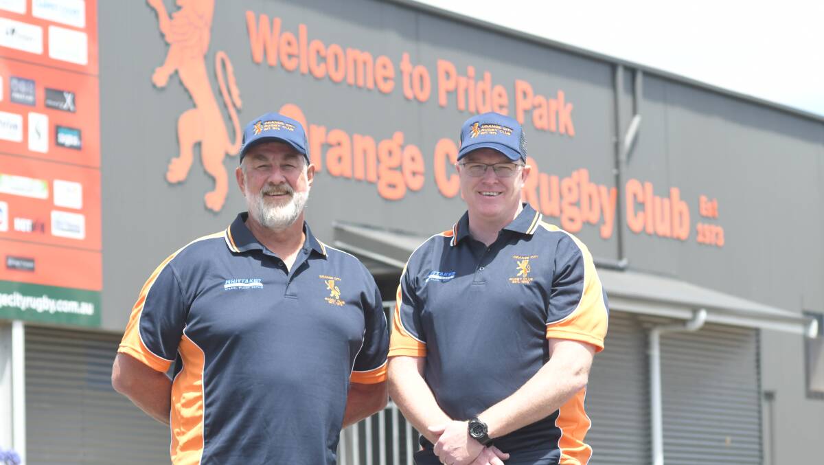 LOOKING OUT: Dr Nick Ryan and sports physio therapist Scott Wilson will make up part of the Orange City medical team in 2022. Photo: JUDE KEOGH.