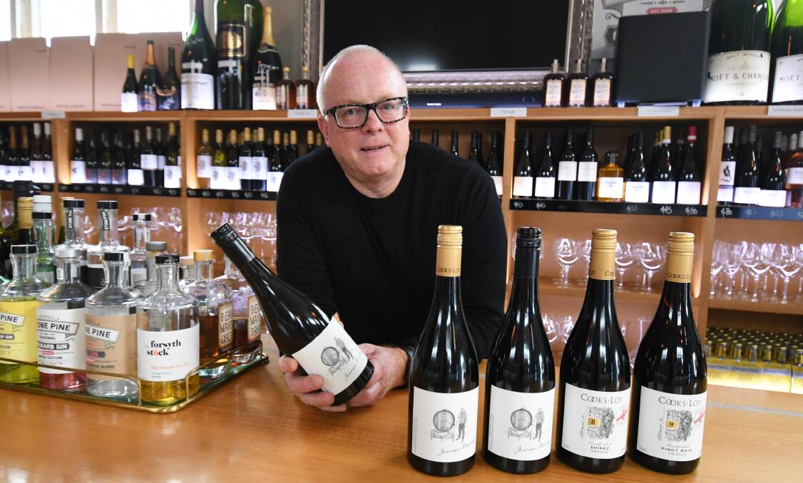DELIGHTED: Simon Forsyth owns Ferment which acts at the cellar door for Cooks Lot winery and was excited the winery was named as one of the country's 50 best. Photo: CARLA FREEDMAN.
