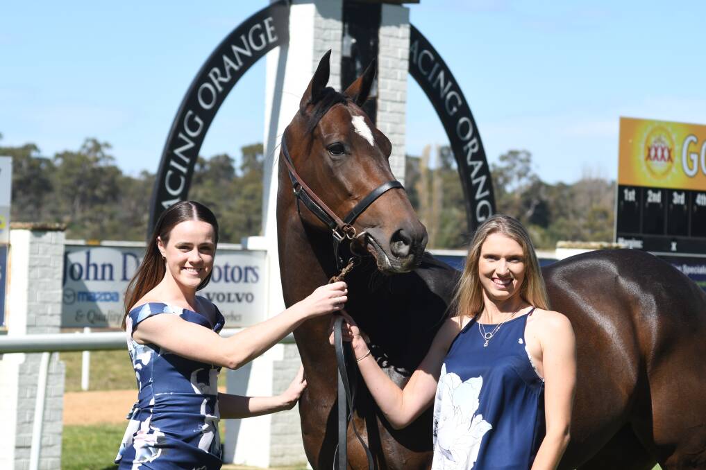 EXCITING TIMES: Libby Smith and Essy Mountford are looking forward to the return of the Orange Gold Cup on Friday afternoon. Photo: JUDE KEOGH.