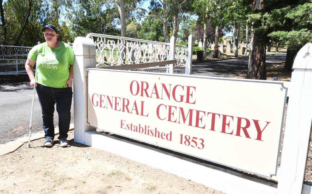 UPDATE: Beck Wills may get her wish of CCTV cameras at Orange General Cemetery as the council say they are looking into the matter. Photo: JUDE KEOGH.