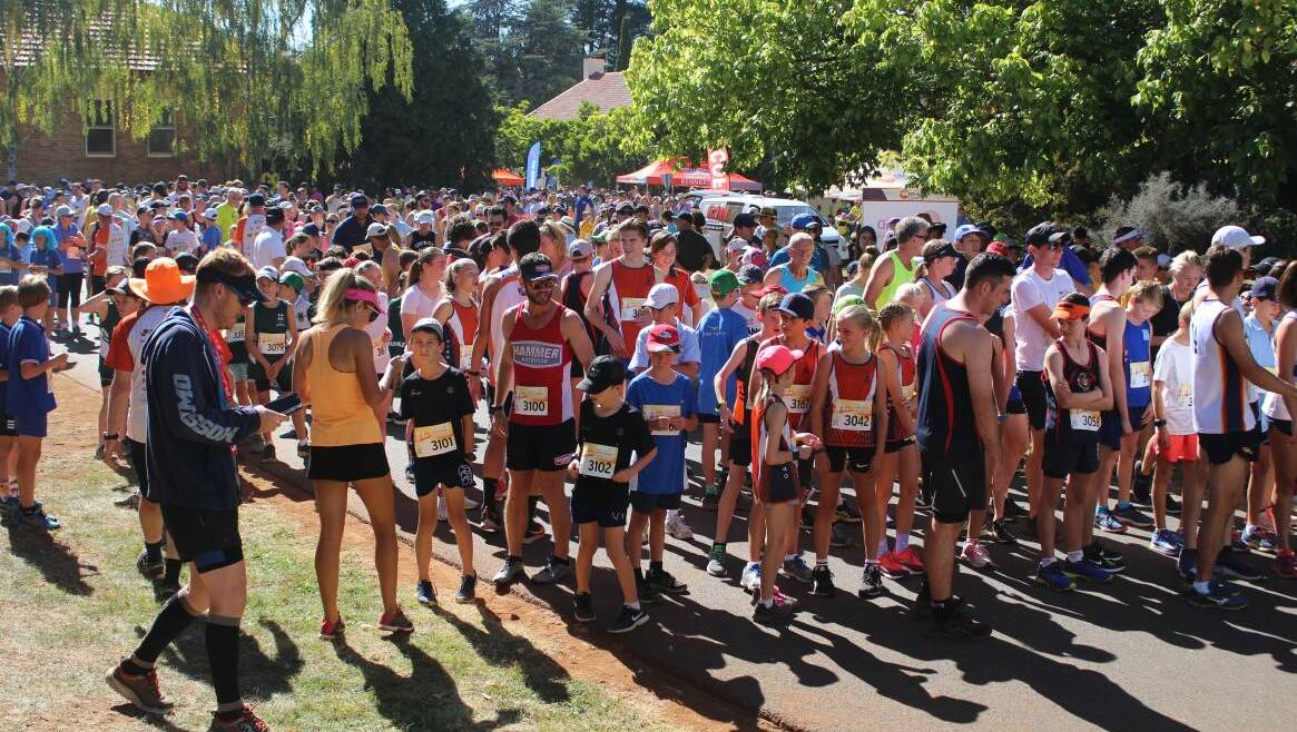 COME ALONG: Competitors getting ready to race at the 2019 Orange Running Festival. Photo: MAX STAINKAMPH.