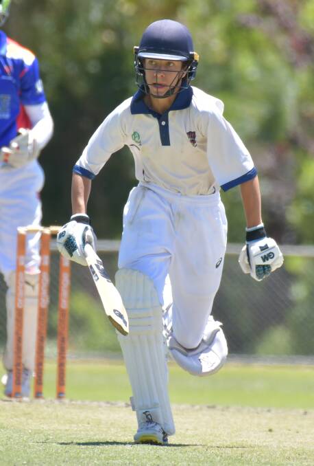 BRILLIANT: Charlie Tink came to play on Sunday as he notched a century for the Central West U15 side in their match against Western Plains. Photo: CARLA FREEDMAN.