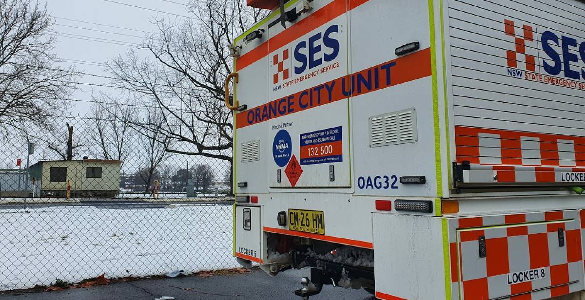KEPT BUSY: Orange City SES unit responds to roughly 80 call outs during snowy Thursday. Photo: NSW SES ORANGE CITY UNIT.