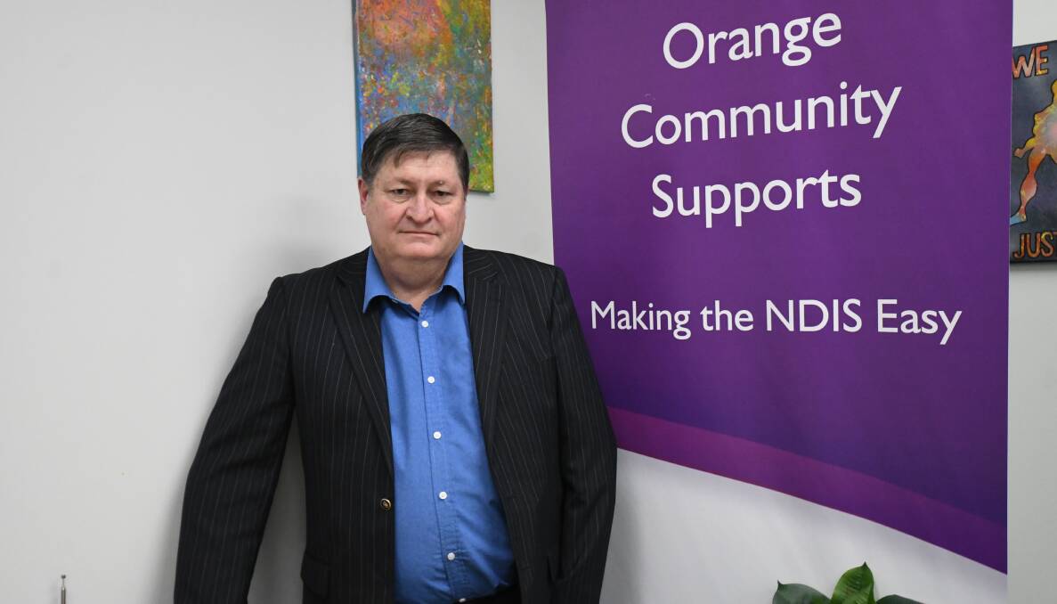 NOT ENOUGH: Frank Sheehan is the manager of Orange Community Supports and says more needs to be done for those using the NDIS. Photo: CARLA FREEDMAN.