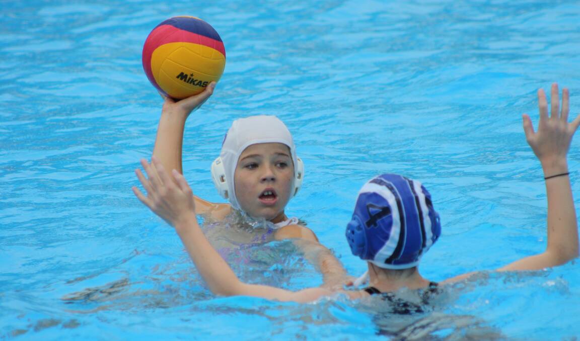 FUTURE: Orange's Isabelle Perkins gets in some final training ahead of the Water Polo NSW Under 12s Festival. 