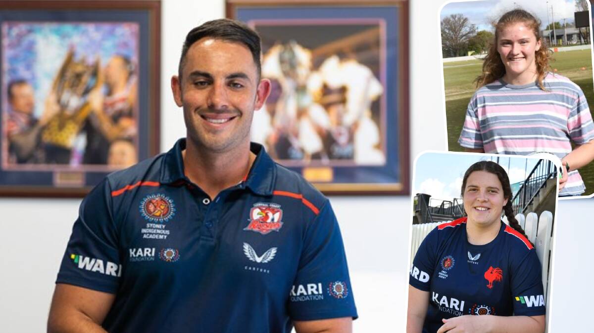 Sydney Roosters Tarsha Gale coach Blake Cavallaro will be coming to Orange to scout players for the club, such as Orange girls Rebecca Prestwidge and Lily Bone who have already been picked in the under 19s side. Main picture by Sydney Roosters.