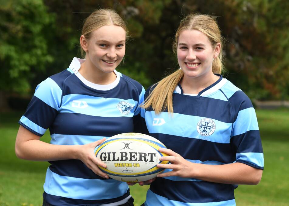 GREAT INITIATIVE: Issy Medway and Josie Clarke will be part of the Kinross under 18s team to contest the Jakiya Whitfeld Cup. Photo: JUDE KEOGH.