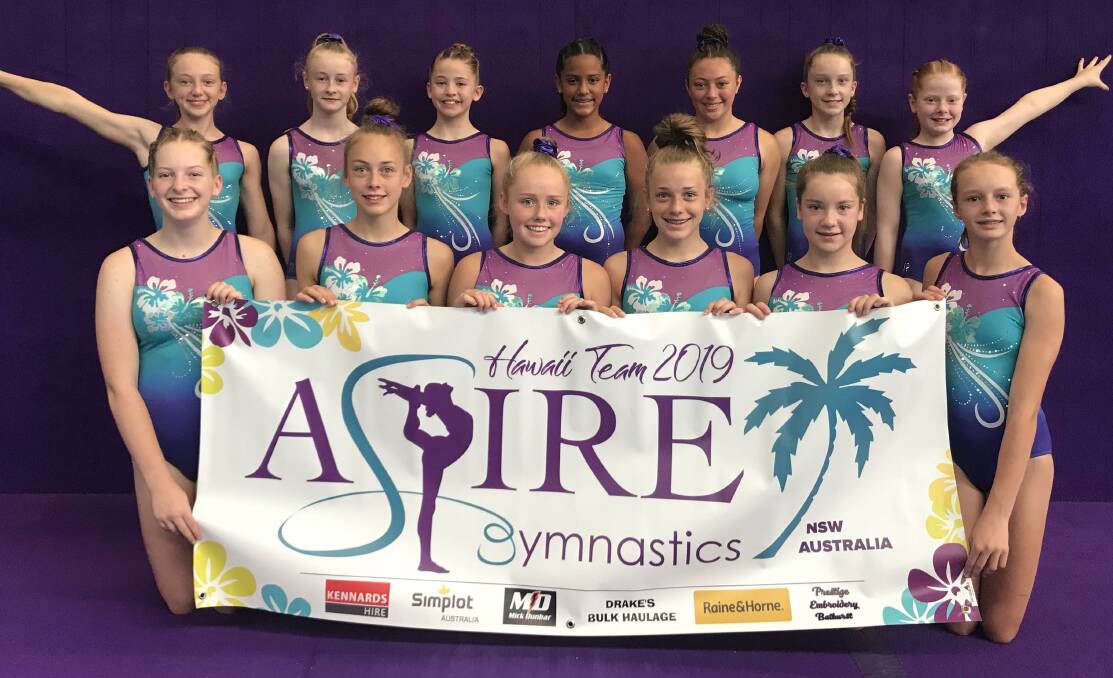 ADVENTURE: Aspire Gymnastics 2795's team which has landed in Hawaii for their tour. Photo: CONTRIBUTED