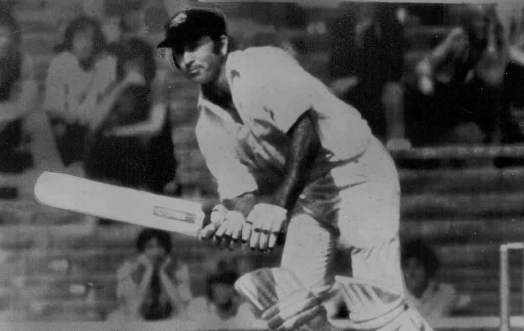 TEST LEGEND: Doug Walters puts a shot away against New Zealand on his way to an 11th career century in 1974. Walters will be visiting Bathurst this Wednesday.