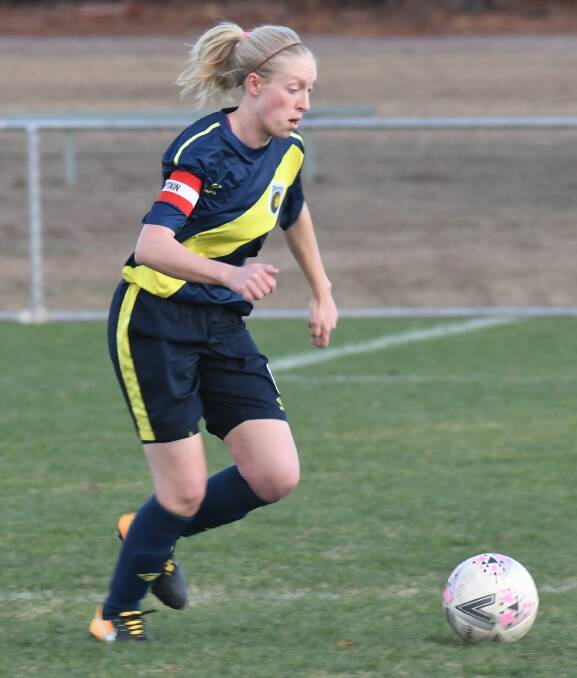 ALMOST HAD IT: Teegan Courtney and the Western NSW Mariners almost drew with Sydney Olympic.