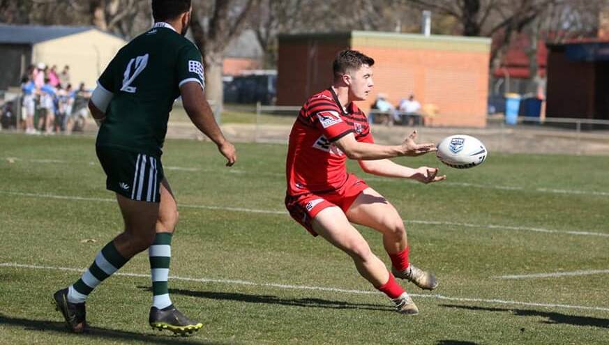 RETURN TO CARRINGTON PARK: Toby Westcott in action for North Sydney Bears against the Western Rams. Photo: IAN RILEY