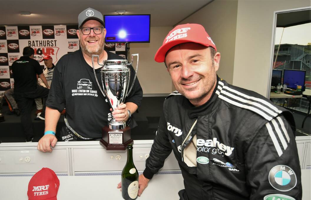 GREAT EFFORT: Beric Lynton and Tim Leahey finished second in the 2021 Bathurst 6 Hour. Photo: CHRIS SEABROOK