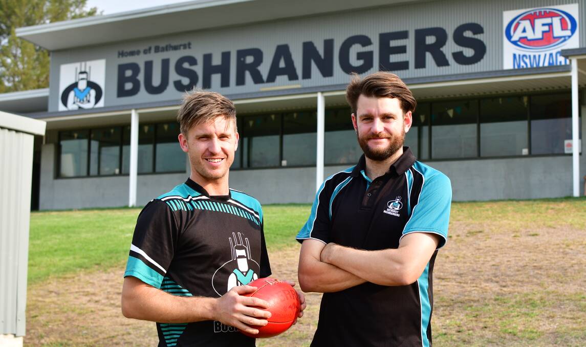 IN CHARGE: Matt Archer and Tim Hunter will return as Bathurst Bushrangers coaches for the 2020 season. Photo: ALEXANDER GRANT