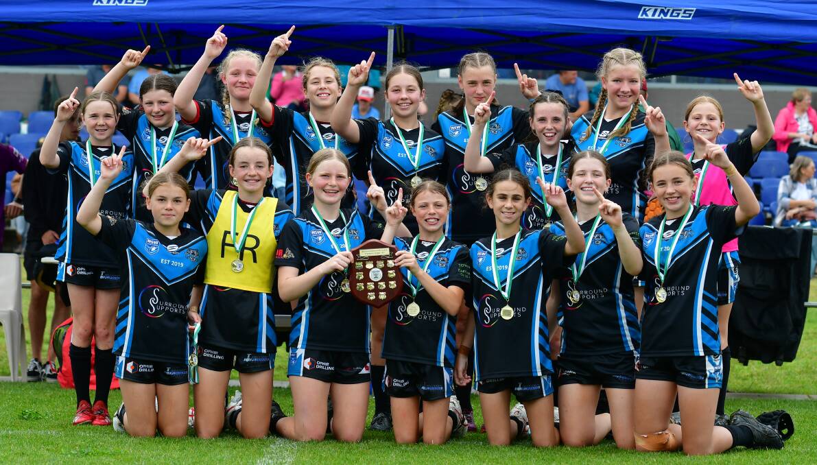 Orange Vipers were all smiles after taking out Saturday's under 12s grand final 12-10. Picture by Alexander Grant.