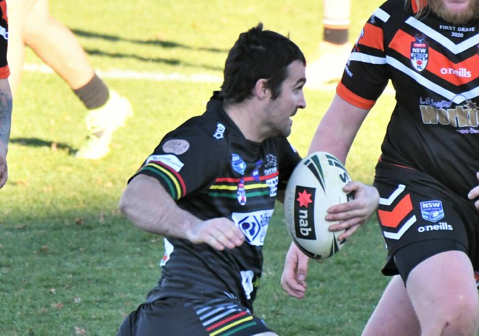 BIG MARGIN: Jed Betts celebrated his 100th game for the Bathurst Panthers in the 52-0 win. Photo: CHRIS SEABROOK