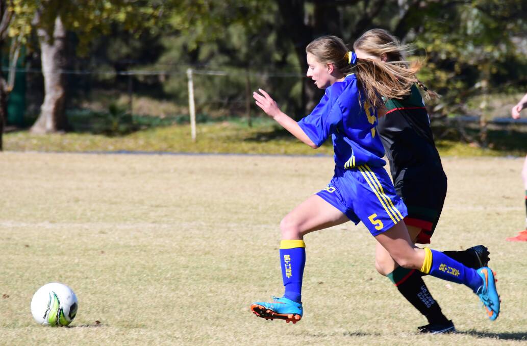 CHASE IS ON: Aaliyah Blenman and the Bathurst High School girls soccer team are looking to make it two from two in their Astley Cup campaign.