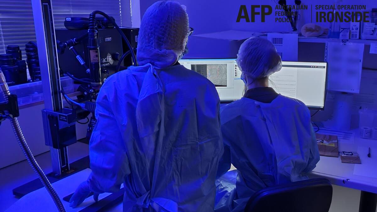AFP's lab tests devices for fingerprints. Picture: Supplied