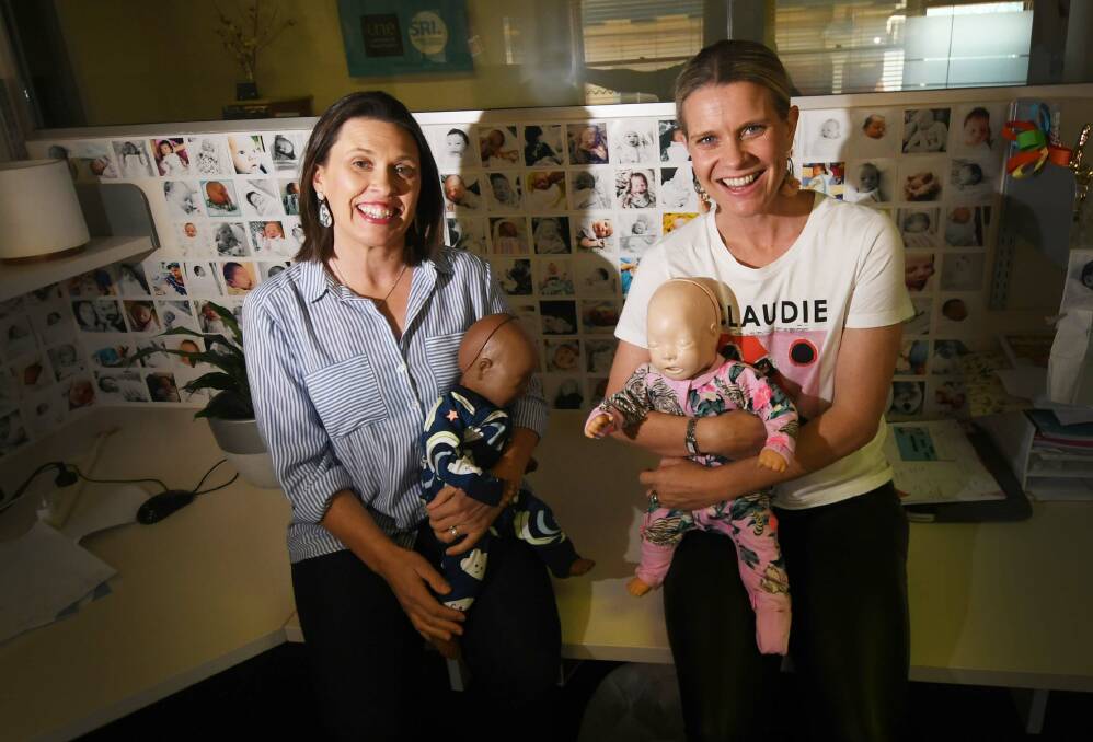REACH OUT: Kate Arndell and Edwina Sharrock spoke about perinatal mental health on a new podcast episode. Photo: Gareth Gardner