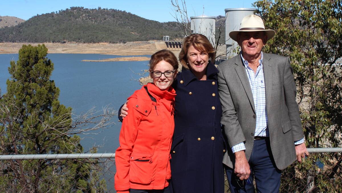 Cr Bill West pictured with Member for Cootamundra, Steph Cooke and Minister for Water, Property and Housing Melinda Pavey in 2019. 