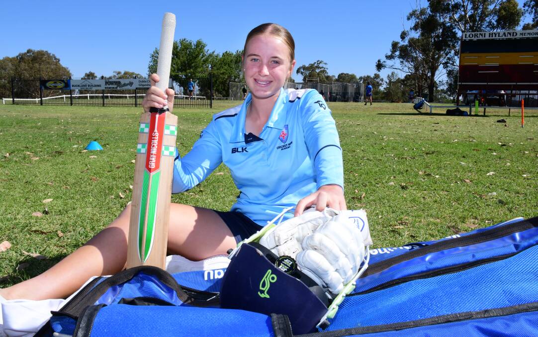 ALL-ROUNDER: After her football achievements in winter, Aimee Longhurst is gearing up for the Cricket Australia Under-15 Female National Championships. Photo: BELINDA SOOLE