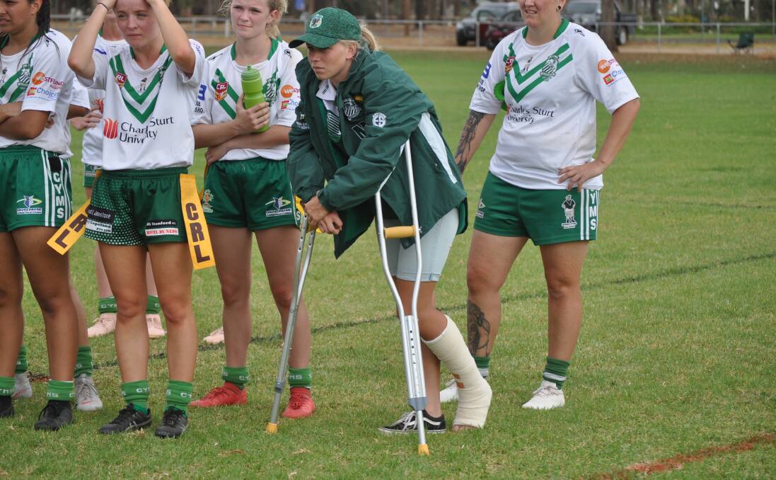 RULED OUT: Alahna Ryan is set for a stint on the sidelines after suffering a fractured foot on the weekend. Photo: NICK McGRATH
