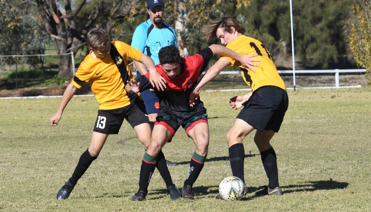 Dubbo scored a strong win in the football at Hans Claven. Photos: AMY McINTYRE