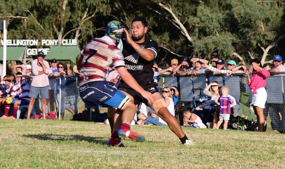 ON THE WAY: Geurie's Vili Manu gets past the Wellington defence on his way to scoring in a game between the two side's earlier this season. Photo: AMY McINTYRE