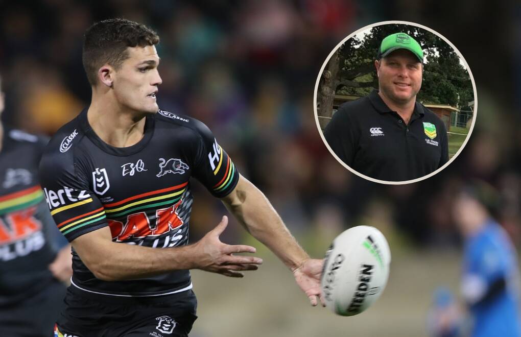 PANTHER PRIDE: Nathan Cleary and the Panthers have been tipped to win by former Penrith player (inset) Dave Elvy. Photo: PHIL BLATCH