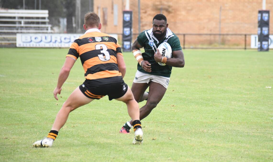 Dubbo CYMS winger Ratu Roko in action for the Western Rams last month. Picture by Nick Guthrie