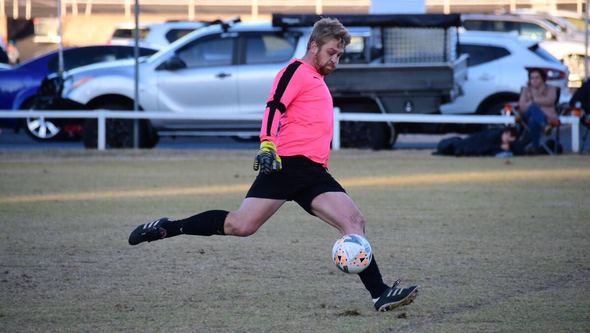FORM: Spurs keeper Bailey Delaney has been strong this season and he will be important again when the Dubbo side meets Panorama on Saturday. Photo: AMY McINTYRE