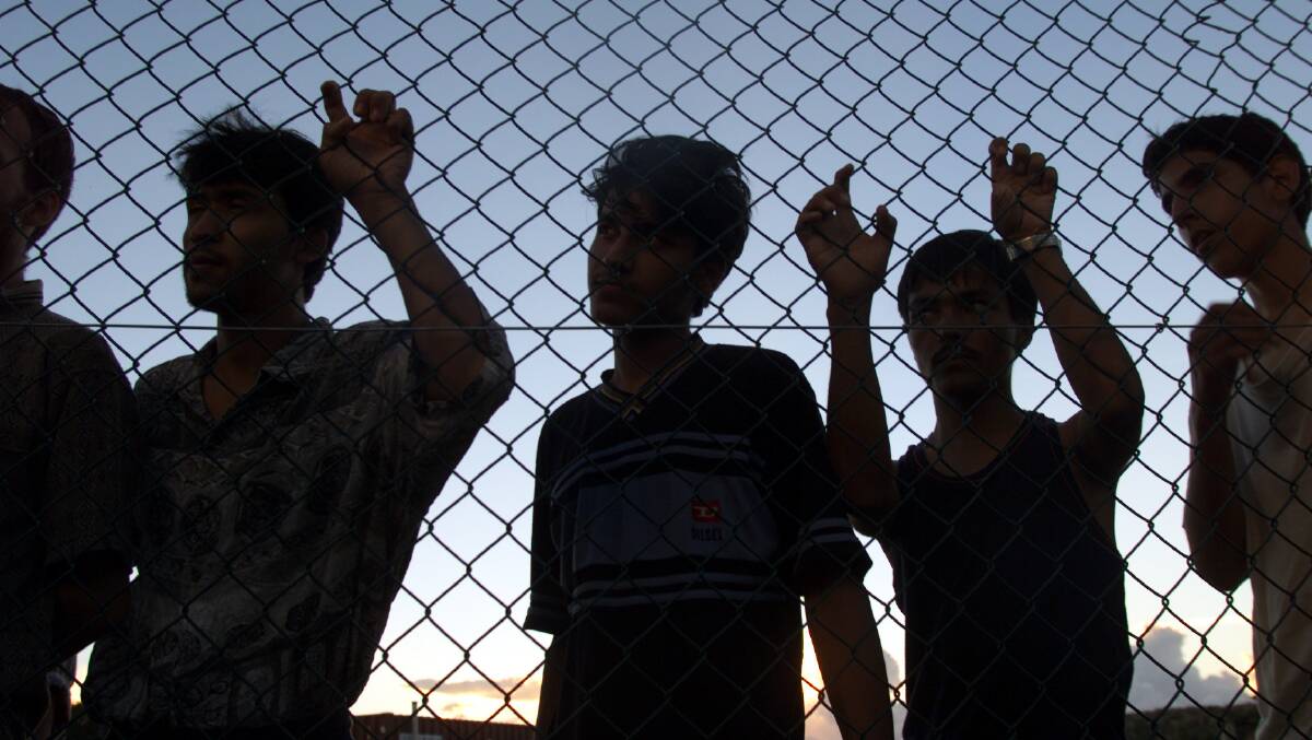 Asylum seekers at Nauru. Picture by Angela Wylie