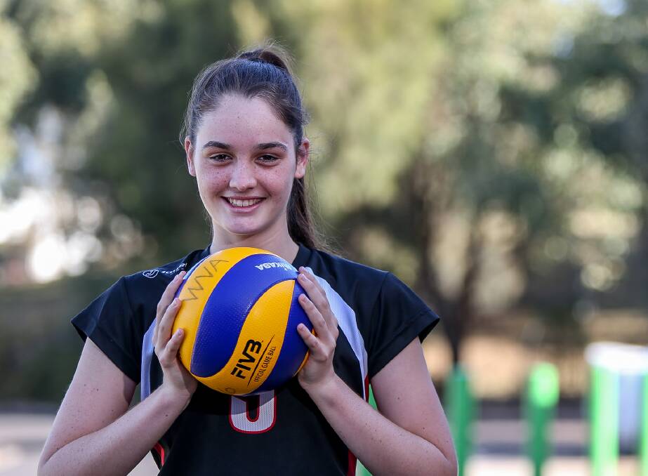 Congratulations: South West Pirates volleyball player Gabby Lougheed has been selected in the Australian Junior Women's Squad. Picture: Anthony Brady