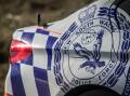 NSW police badge on a highway patrol car. Picture by Karleen Minney