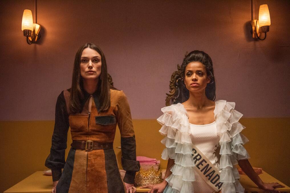 Keira Knightley and Gugu Mbatha-Raw in the film Misbehaviour. Picture: Supplied